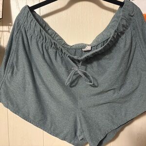 Athletic Works Women's Relaxed Fit Lounge Shorts in Teal